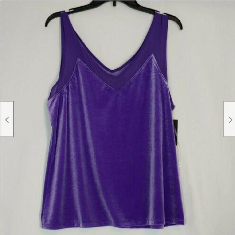 International Concepts Women's Velvet Tank SZL